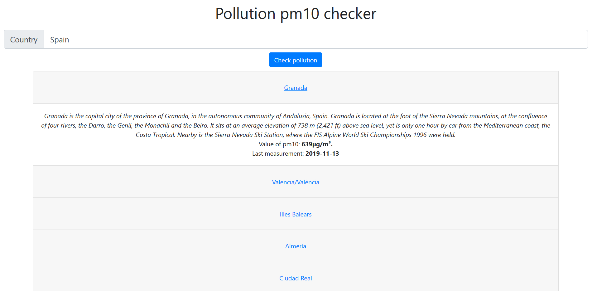 https://the-most-polluted-cities.herokuapp.com/